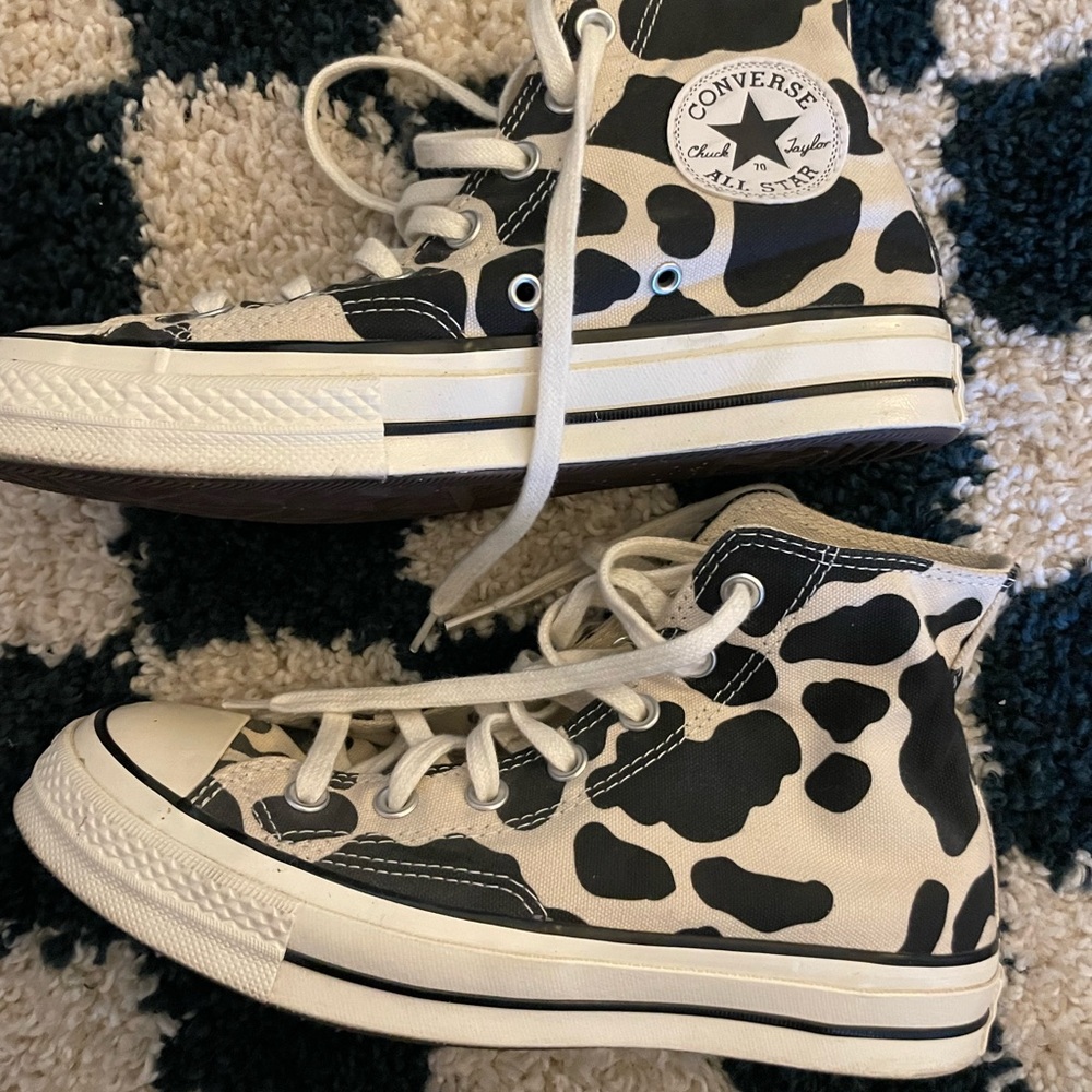 ❌SOLD❌Converse Chucks 70s High custom Cow print